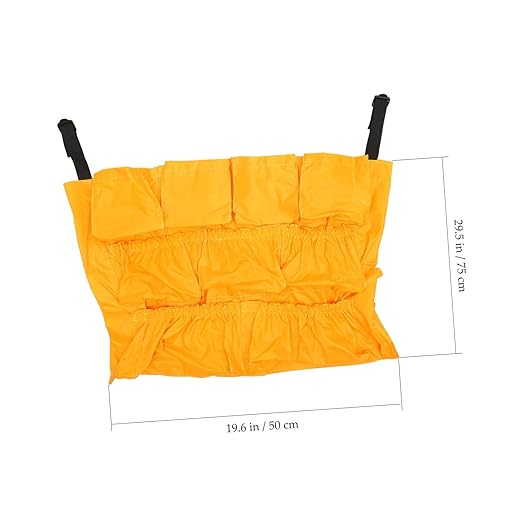 Alipis 120l Round Storage Bucket Bag Straps for Outside Trash Barrels Garbage Bin Organizer