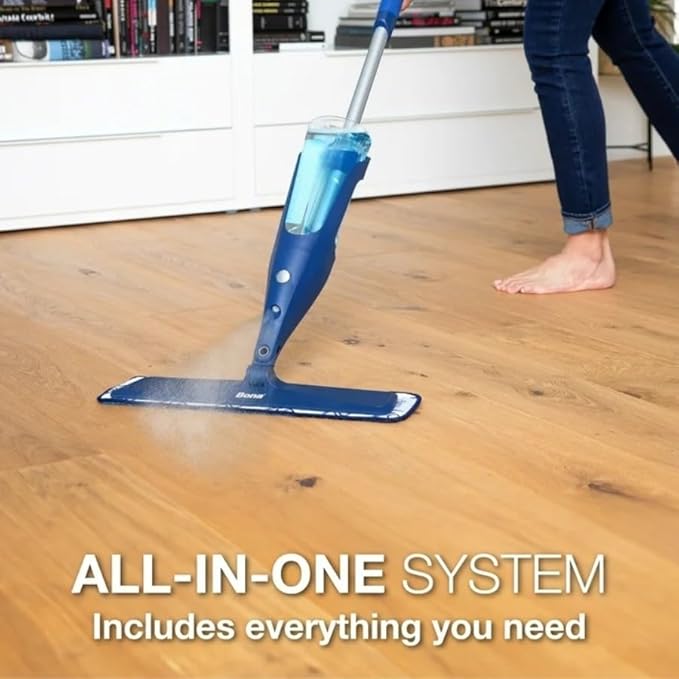 Spray Mop for Hardwood Floors with Refillable Cartridge &amp Washable Microfiber Pad