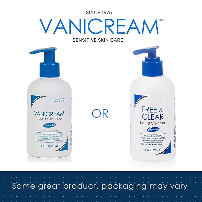 Free &amp Clear Liquid Cleanser 8 oz (Pack of 4)