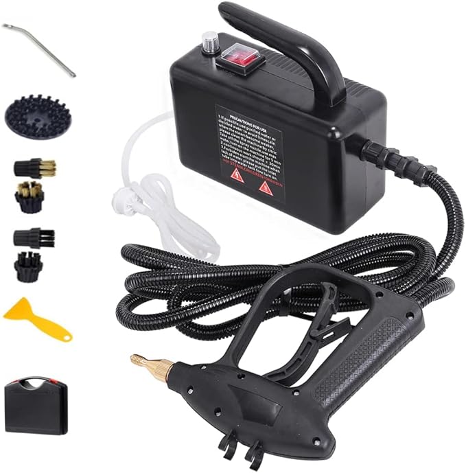 Handheld Steam CleanerHigh Pressure Steam Cleaner Portable Cleaning Machine High Temperature Portable Steam Cleaner for Furniture Car Household.