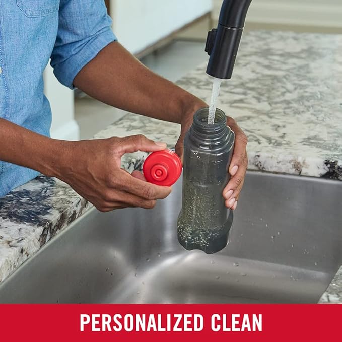 Rubbermaid Reveal Spray Mop Floor Cleaning Kit 3 Reusable Microfiber Wet Pads 1 Refillable Bottle Cordless Multi-Surface Mopping for All Home/Bathroom/Office Floors