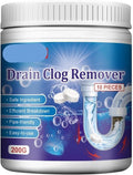 Drain Cleaning Tablets - Unclog &amp Deodorize Kitchen Bathroom Sink Tub Toilet - Eco-Friendly Drain Cleaner Tablets for Hair Grease Food &amp Paper Blockages(2PCS)