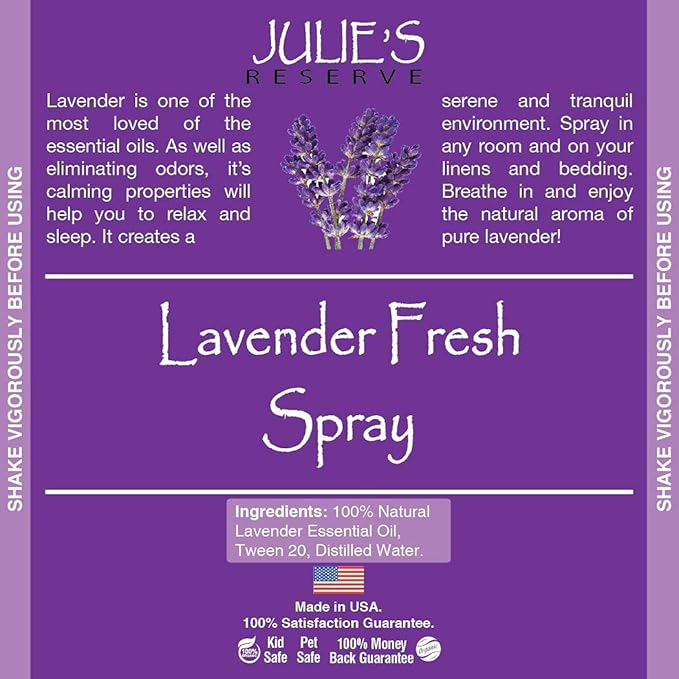 2 Pack Lavender Room &amp Linen Spray Julie's Reserve