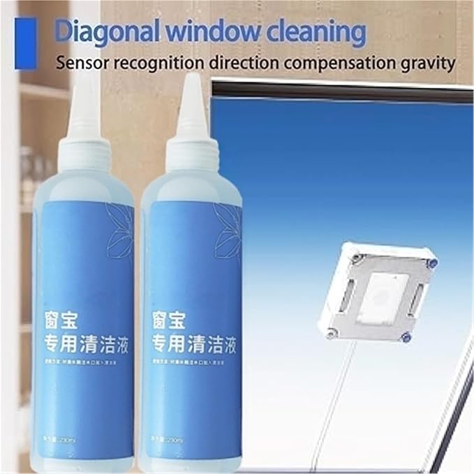 230ml Window Cleaning Solution Compatible With Ecovacs Winbot W2 Omni/ W2 Pro Omni/ W2 Pro/W1/W1 Pro/ W1S/ Mini Robot Cleaning Fluid