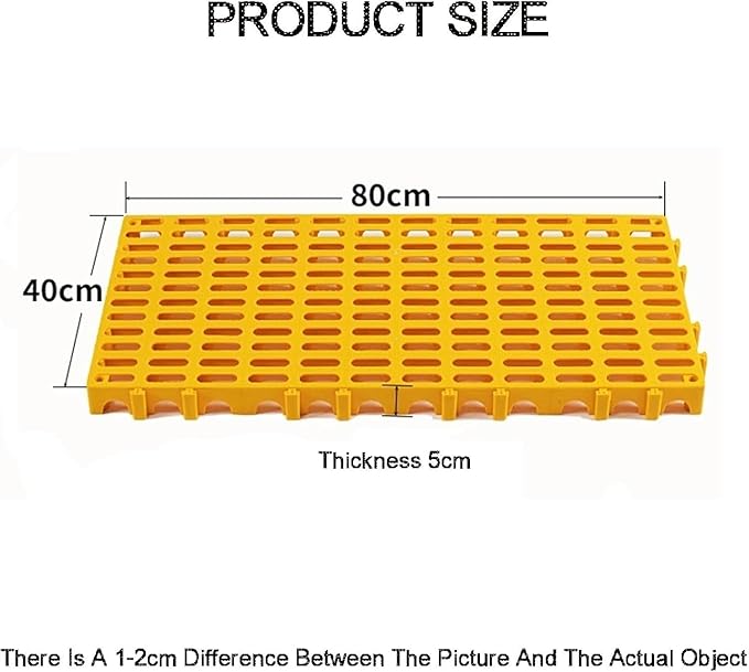 Trench Drainage GrateDrain Covers OutdoorDrainable Interlocking Floor Tile Modular Tiles 40x80x5cm Multicolor Pack Of 4(Yellow)