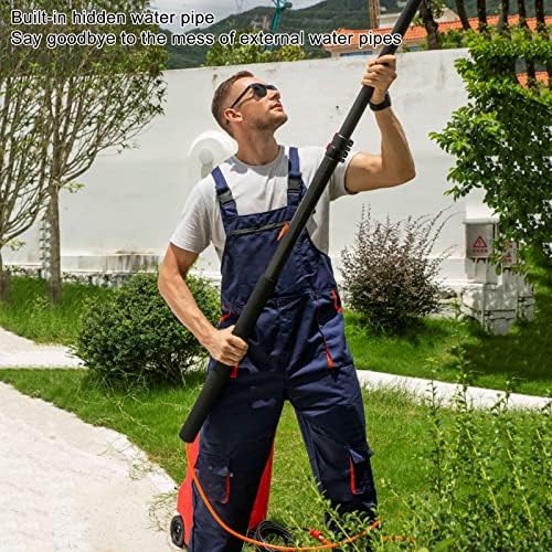 Glass Cleaning Brush Home Water Fed Telescopic Pole Kit Solar Panel Brush Rotating for Photovoltaic PanelWater Fed Window Cleaning Pole(5.4M-10.8M) Hose-Fed Window Cleaner Brush Cleaning T