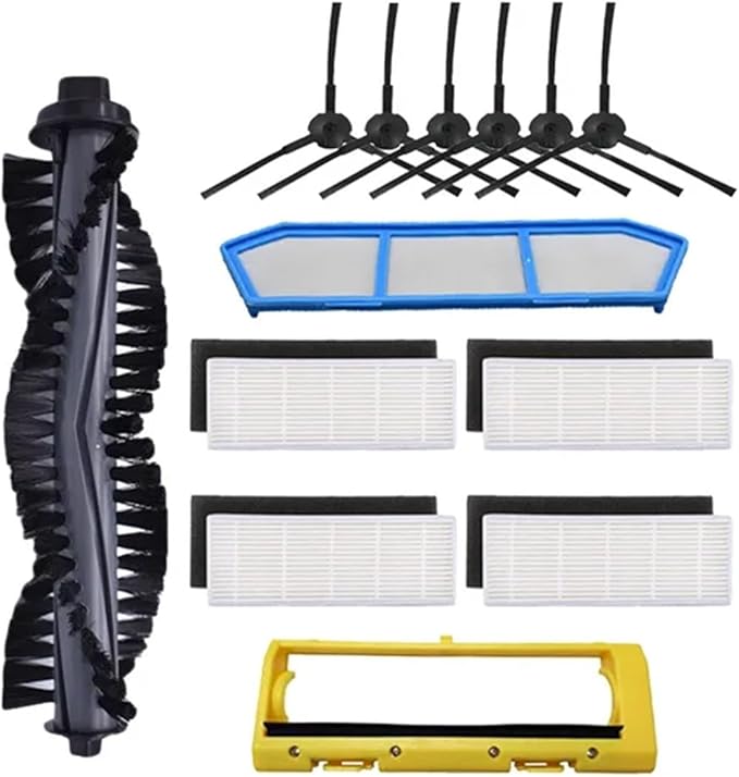 BeNtli Robot Vacuum Spare PartsMain Side BrushHepa FilterMop RagStrainer Brush CoverCompatible for GUTREND Style 220 / Compatible for Polaris PVCR 0735 (Color : Set 5)