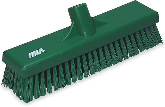 Vikan Stiff Floor Scrub Brush - 12W - Green - Green