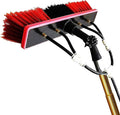 Long Pole Window Cleaning Equipment 5-12m Water Fed Window Cleaning Pole Cleaning Photovoltaic and Solar Panels Conservatory Roof Cleaner for Trucks Windows55cmHeadGold-9m/29.53in