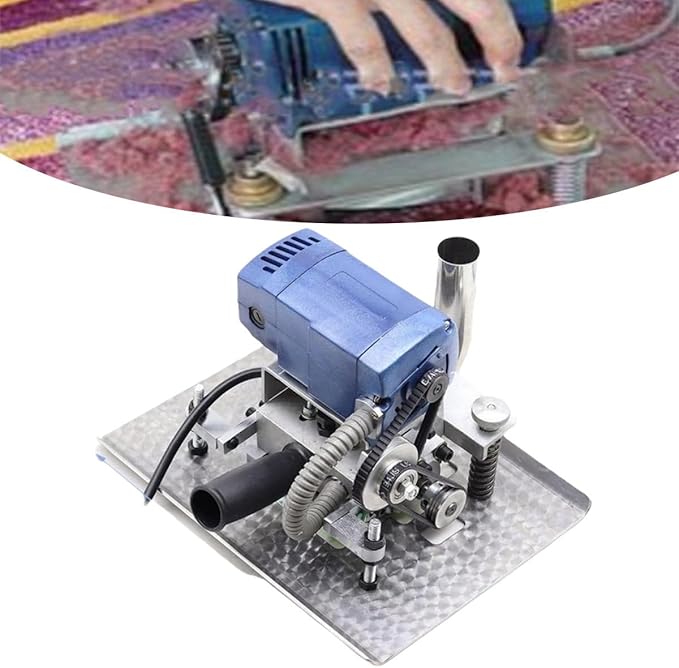 Portable Flat Shearing Machine Trimmer Flat Carpet Shearing Machine Electric Carpet Rug Shearing Machine with 3in Roating Blade Flexible Movement for Carpet Trimmer Tufting