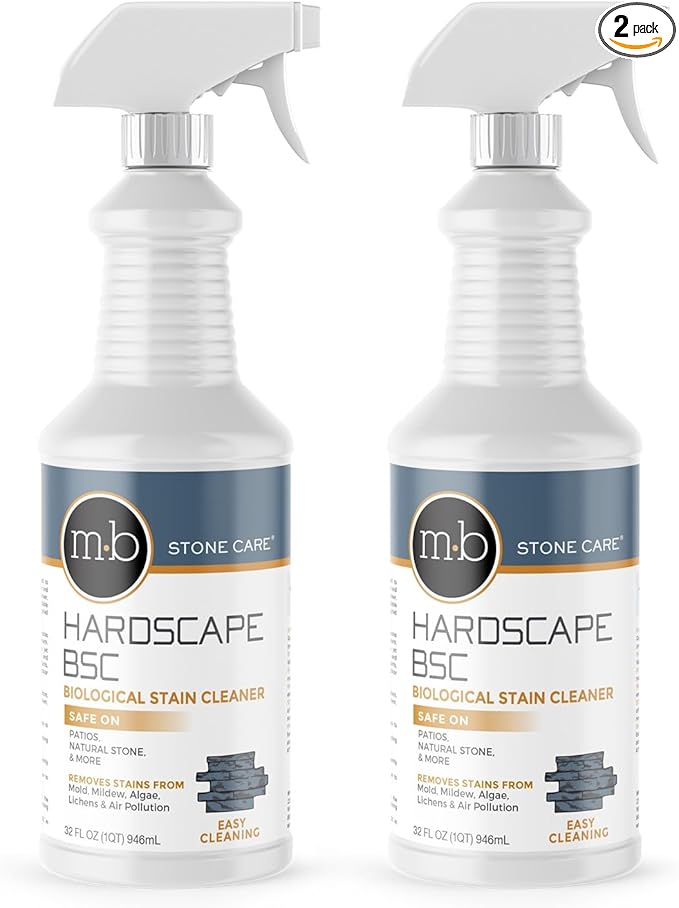 Hardscape BSC Headstone Cleaner for Grave Cleaning - Ideal for Cleaning Headstones Tombstones and Memorials - by MB Stone Care (QUART SPRAY) (2)