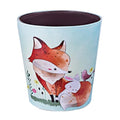 10L/2.64 Gallon Trash Can Decorative Waste Basket PU Leather Waste Paper Basket Waterproof Garbage Can for Bathroom Bedroom Office Kitchen and Living Room - Fox-2