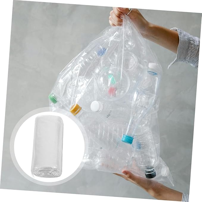 VOSAREA Thickened Plastic Trash Bags White 45x50cm 300pcs (10 Rolls X 30pcs) Bathroom and Bedroom Garbage Liners for Home Wastebaskets