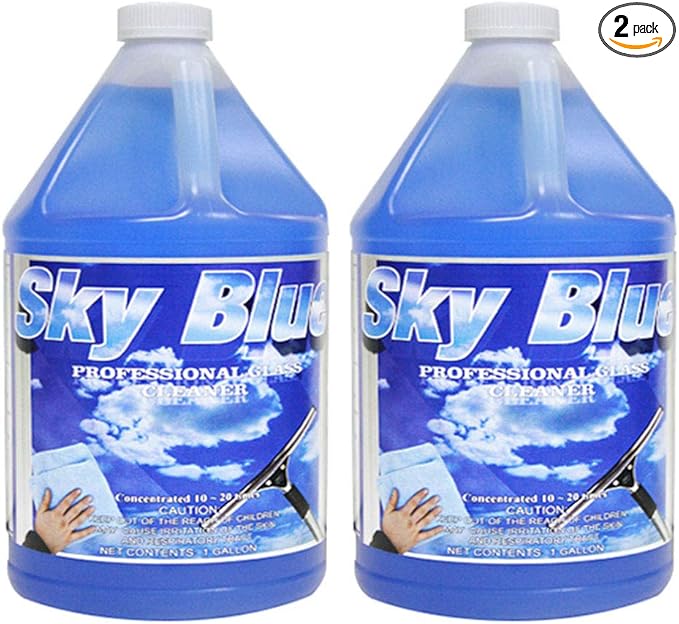 Sky Blue Glass Cleaner Highly Concentrated 1GL [SET OF 2]