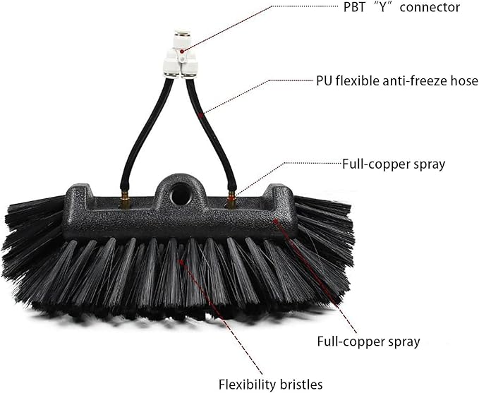 Window Cleaning Telescopic PoleWater Fed Extendable BrushSuitable for Cleaning Conservatory Roof Photovoltaic Panel Cleaning Tools5.4m(18ft)