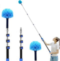 20 Foot Cobweb Duster with Extension Pole 2 PCS Webster Cobweb Duster for High Ceilings/Corners Spider Web Brush with Pole for Outdoor &amp Indoor Web Cleaning Outdoor Cobweb Brush Kit by MAYKI