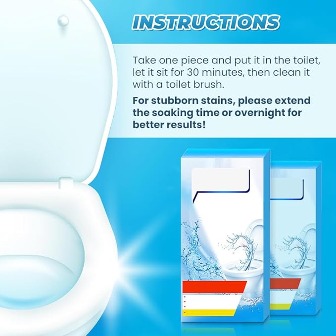 Toilet Bowl Cleaner Tablets 2026 New Drop-In Cleaner for Freshness Deodorizing &amp Stain Removal (48 Pack)