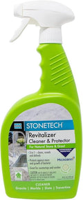 Revitalizer Cleaner &amp Protector for Stonetech Quick Cleaning Spray for Natural Stone Care on Tile Marble &amp Travertine Granite Sealer &amp Granite Countertop Cleaner Spray Cucumber Scent