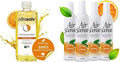 Citra Solv &amp Air Scense | Special Bundle | Concentrated Cleaner &amp Degreaser 8 fl oz| Essential Oil Air Freshener 7 fl oz 4 PK| Household Cleaner Non-Aerosol | Valencia Orange &amp Orange