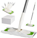 Sweeper 2-in-1 Dry + Wet Cleaning ToolProfessional Floor Mopping and Sweeping Kit Includes 1 Sweeper40 Dry Sweeping Cloths6 Wet Mopping Cloths