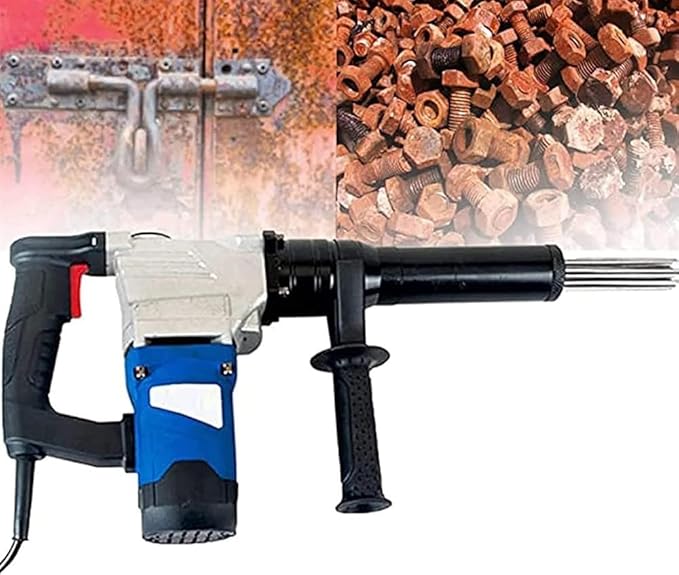 1100w Electric Needle Derusting GunHand Held Scaler Rust Removal Cleaning MachineWelding Slag CleanerRemover Tool(110V)
