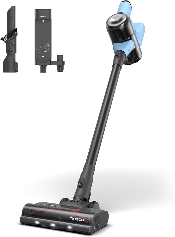 Tineco Pure ONE S20 Cordless Vacuum CleanerClogless Brush DesignUp to 55 Minutes of Runtime6-Stage Filtration SystemLED Brush Headlights Stick Vacuum Cleaner for Pet Hair Carpet &amp Hard Floor