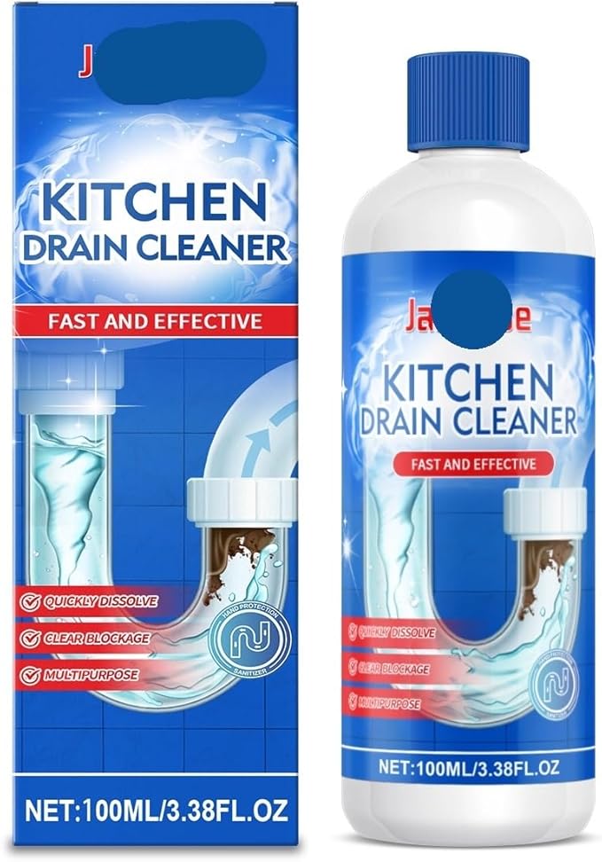 Kitchen Drain Unclogger - Dissolves Hair Grease &amp Grime Eliminates Odors Restores Drain Flow Instantly(2PCS)