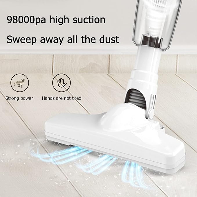 Portable Powerful Strong Suction Cordless Stick Vacuum Cleaner - 30 Mins Long Runtime Handheld Multifunctional USB Charging Household Vacuum Cleaner for Home Carpet Hardwood Floor