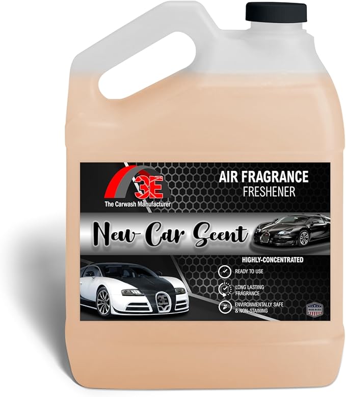 Car Air Freshener Concentrate 128 fl oz Professional Automotive Interior Fragrance Ready to Use Liquid Multiple Scents (New Car Smell)