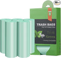 Compostable Trash Garbage bagsAYOTEE 13-15 Gallon Tall Kitchen Trash BagsHeavy Duty Unscented 1.18Mils 55 Liter60 CountStrong Thicken Rubbish Waste Can Liners for Kitchen Garden Home