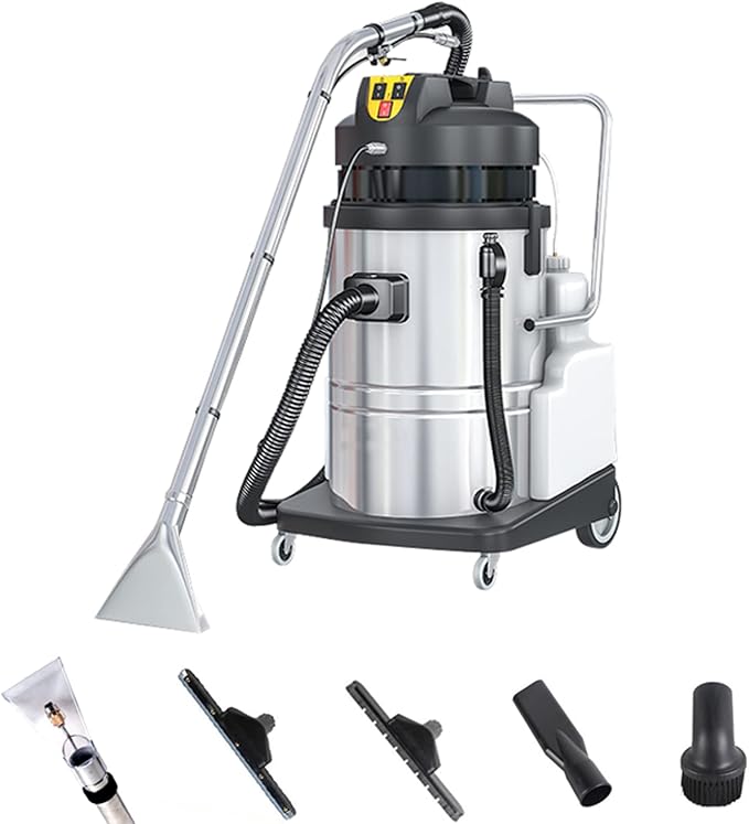 TECHTONGDA Commercial Carpet Cleaner 80L/21Gal Carpet Extractor Upholstery Wet Dry Vacuum Cleaner Floor Cleaning Machine 2000W