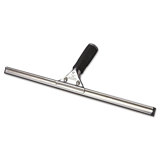 Unger PR45 Pro Stainless Steel Window Squeegee 18 inch Wide Blade Black Rubber