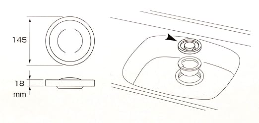 三栄 Faucet Drain Soft Palate PC Drain Lid ph653 °F
