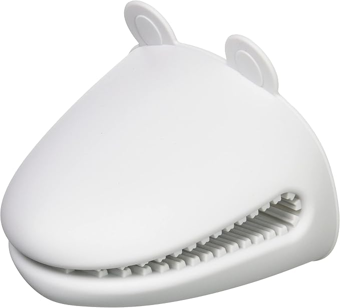 Pearl Metal Touchst CC-1533 Mittens Frog Silicone Pot Holder Dishwasher Safe Heat Resistant Up to 510°F (230°C) Gray