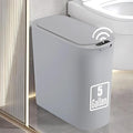 TIPGO 5 Gallon Motion Senor Bathroom Trash Can with Lid Automatic Garbage Can Touchless Smart Plastic Waste Basket for Narrow Spaces Bathroom Office Bedroom Living Room (Gray)