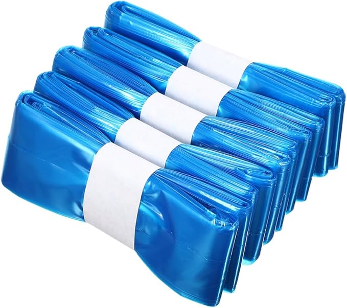 5 Rolls Blue Pe Diaper Trash Bags 260mm X 7m Leak-resistant Disposable Garbage Bags for Diaper Pail Refills and Home Trash Containers