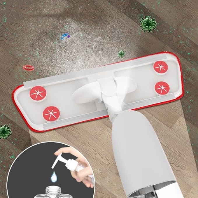 Large Panel Household Spray Mop Wet and Dry Flat for Living Room