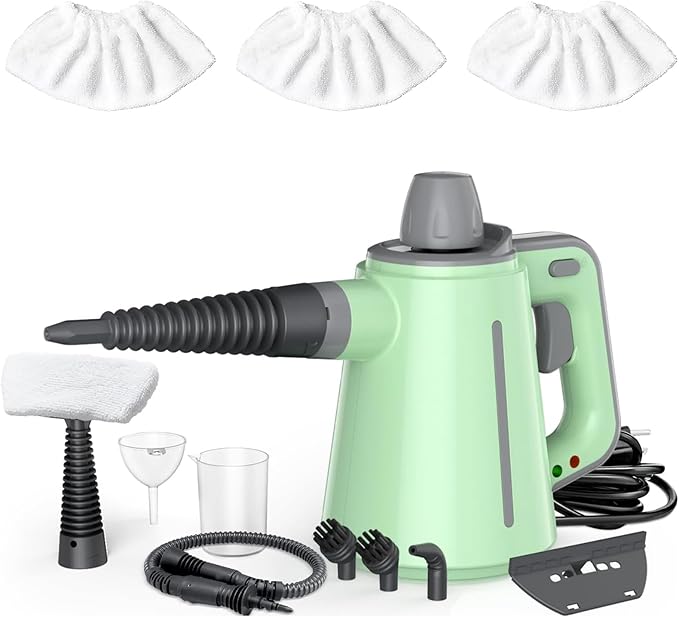 Handheld Steam Cleaner &amp 3 Pack Ironing Brush Clothes