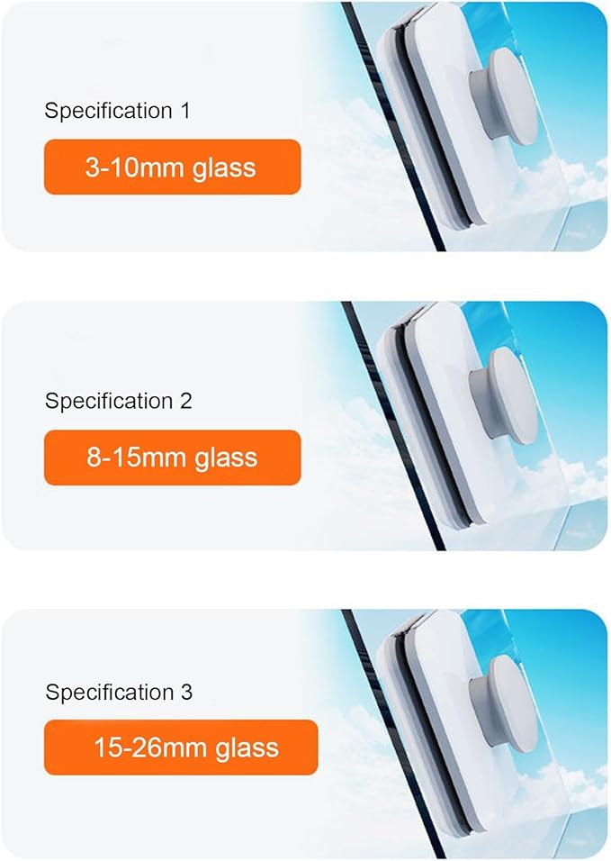 Magnetic Car Glass Cleaner | Double-Sided Window Washing Tool | High Altitude Strong Magnetic Window Cleaner for Home Cafe Suvs Trucks
