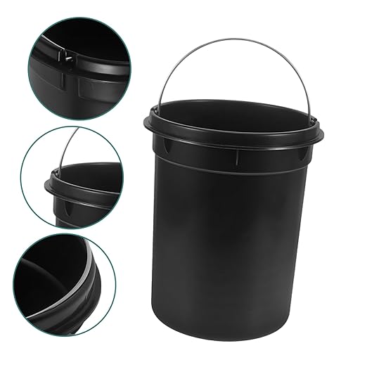 Trash Can for Office and Home Wastebasket Simple Design for Bedroom Bathroom Kitchen and Outdoor Use No Lid Convenient Waste