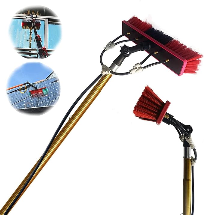 Extendable Solar Panel and Window Cleaning Kit Outdoor High Window Cleaning Tools for Cleaner Conservatory Roof and Photovoltaic Panel