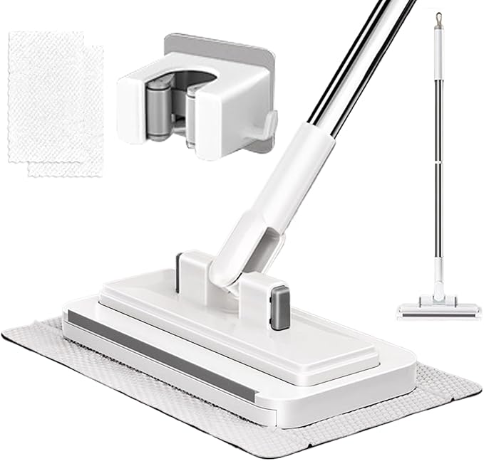 Genérico Mini Mop Cleaning Tool with Clip for Wet and Dry Use Lazy Mop | for Cleaning Home Kitchen Living Room Wooden Floor Tile Laminate Marble Ceiling