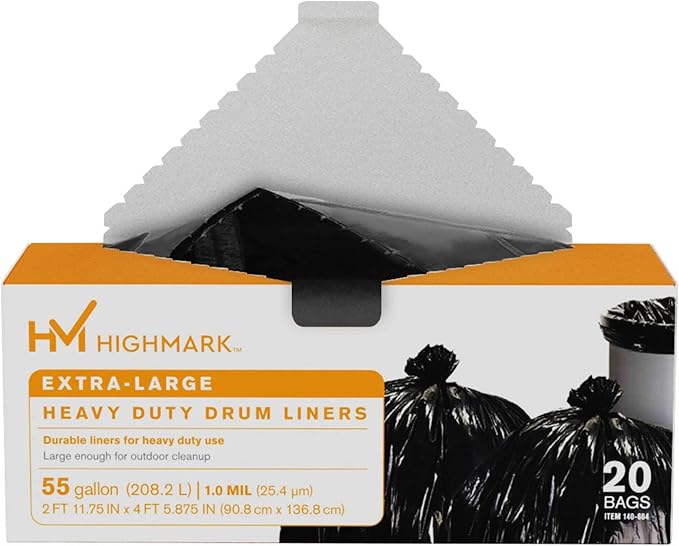 Highmark Trash Bags 55 Gallons Box Of 20 DP00664