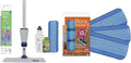 Bundle of Bona Spray Mop Air - Includes Multi-Surface Floor Cleaner Concentrate &amp Microfiber Pad - Lemon Mint Scent - Lightweight &amp Compact Mop + Bona Microfiber Cleaning Pad 3-Pack
