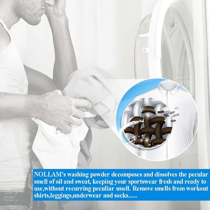 Active Oxygen Descaling Bubble Powder | 64 Loads (1.33 lb) |Foam Hyper Concentrated | High Efficiency &amp Standard Machine Washer | Nontoxic Biodegradable | Stain &amp Odor Removal Enzyme Boosters