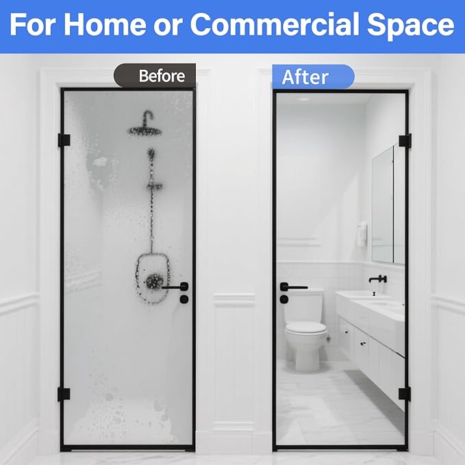 Hard Water Stain Remover Shower Glass &amp Shower Door Cleaner Removes Calcium Build Up for Toilet Bowl &amp All Household Cleaner -16.91oz