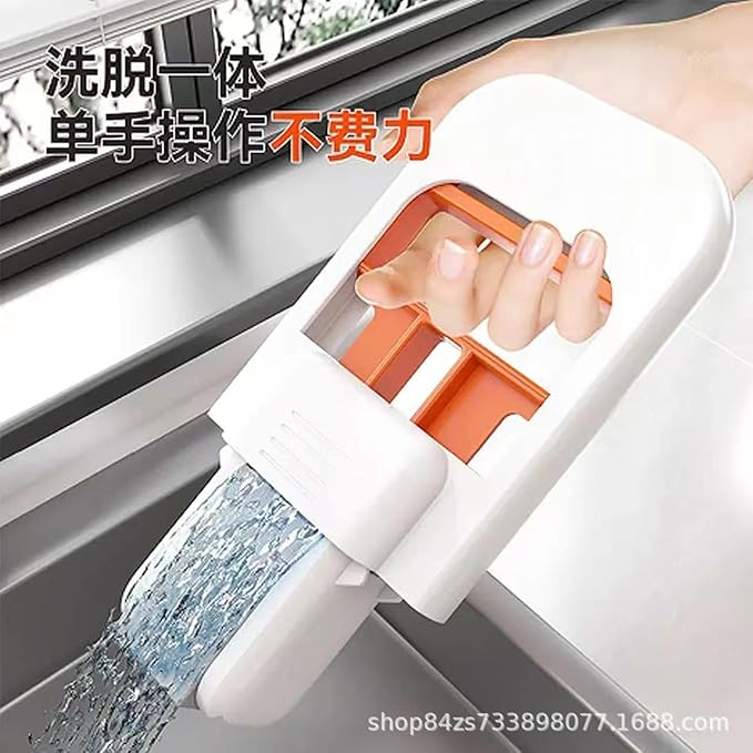 Multi-Functional Handheld mini mop for Lazy People no Need to wash by Hand mini Kitchen Desktop Sponge Absorbent mini mop (Two Small mops on The Desktop)