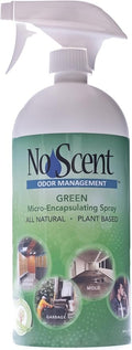 No Scent – Green - Micro-Encapsulating Spray Bottle – Unscented Multi-Purpose Cleaner Water-Based Disinfectant Air Mist &amp Eco-Friendly Odor Eliminator - 32oz
