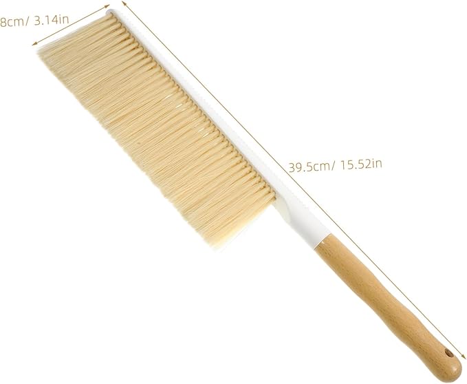 Beaupretty 4pcs Handle Soft Brush for Cleaning Versatile Tool for Sofa Carpet Bed Counter Gentle Bristles for Dirt Removal Beech Design