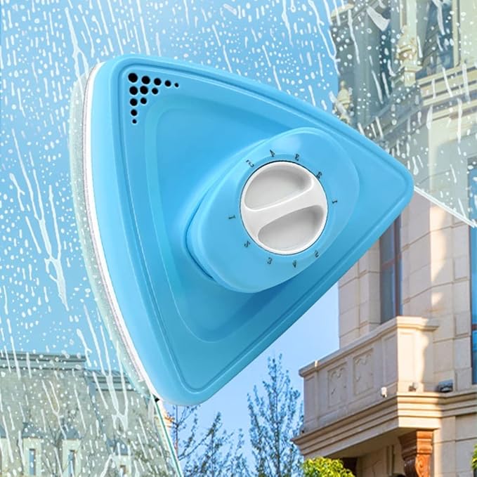 Window Cleaner Magnetic Magnetic Window Cleaner Dual-Side Home Window Glass Cleaning Tool Magnet Glass Surface Wiper Brush Fit Thickness 10-46Mm